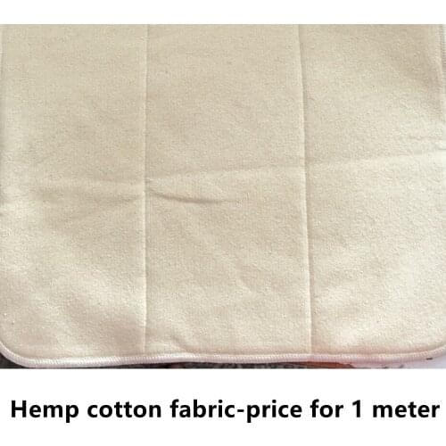 Asenappy Hemp Cotton Fabric 1 Meters 55 Hemp 45 Cotton 167cm Width Use for Produce Inserts