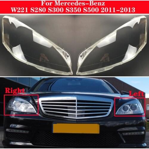 Car Front Headlight Cover For Mercedes-Benz S-Class W221 S280 S300 S350 S500 2011-2013 Headlamp Lampshade Lampcover glass Lens