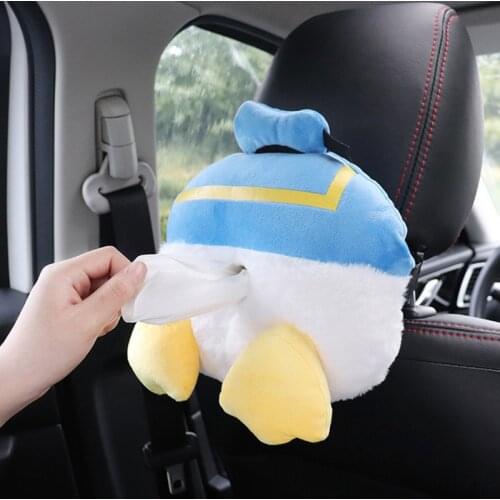 Mickey Mouse Daisy Don Duck Stuffed Plush Toys Funny Cartoon Plush Car Tissue Box Soft Kawaii Plush Dolls Gifts for Children