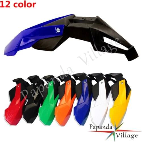 Motorcycle Plastic Blue Front Fender Motocross Enduro Mudguard Cover For Yamaha Kawasaki Honda DRZ WR XR CRF RMZ KLX 250 450