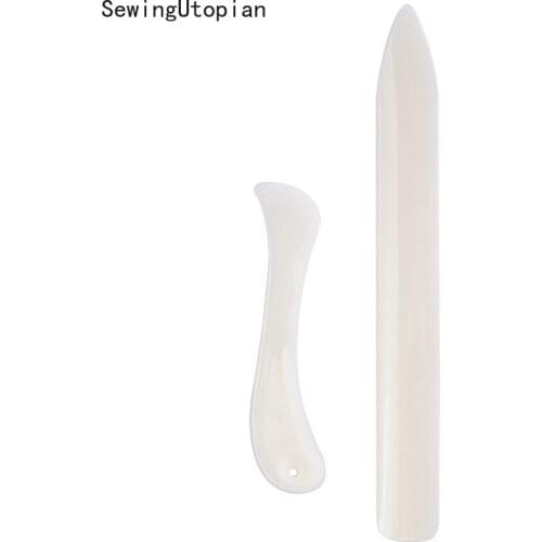 2PCS Leather Craft Tools Bone Folder for Leather Scoring Folding Creasing Edges Paper Handmade Sewing Tools Accessories