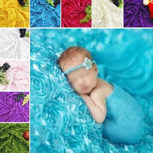 Baby Photography Blanket Newborn Baby 3D Photography Props Rug Photo Rose Flower Backdrop Blanket New