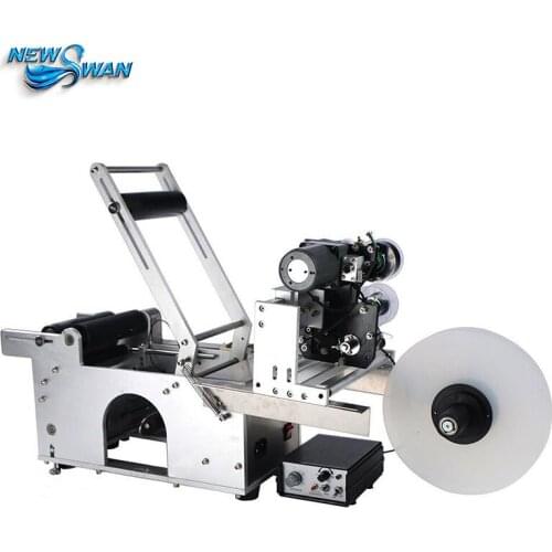 Original LT50D 25mm 150mm Sticker Printer Code The Non-drying Label Printer Semi-automatic Round Bottle Sticker Labeling Machine