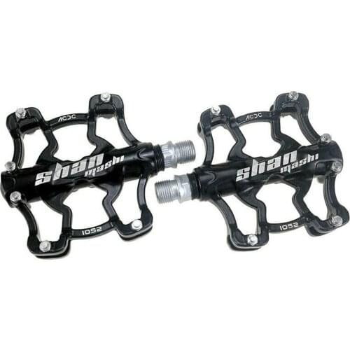 Bicycle pedals aluminum alloy bicycle platform pedals 3 sealed bearings ultra light flat wide bicycle pedals