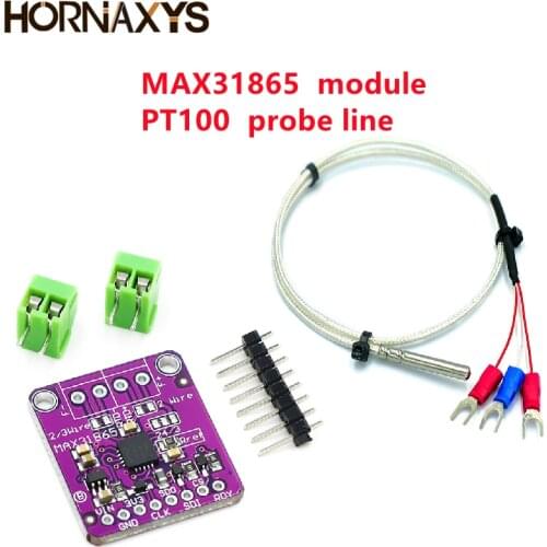 MAX31865 PT100 to PT1000 RTD-to-Digital Converter Board Temperature Thermocouple Sensor Amplifier Module 3.3V/5V For Arduino