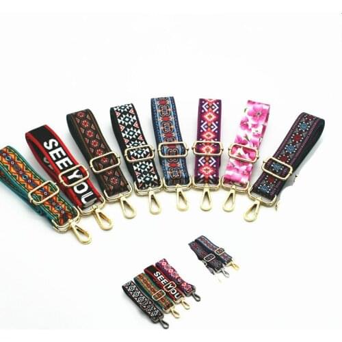 Fashion For Bag Accessories 130cm Woven Handles Ornament Handbags Shoulder Nylon Cross Body Messenger Belt Ethnic Bag Strap