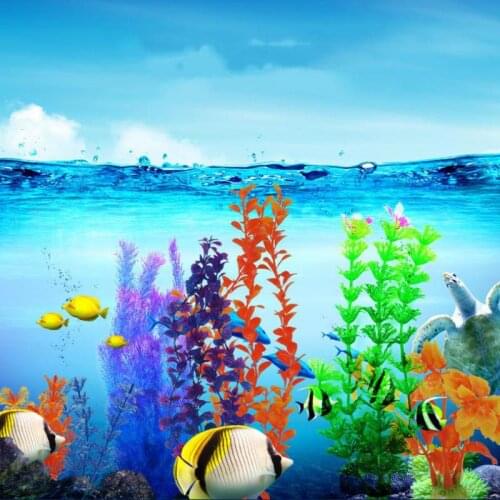 Underwater Aquatic Artificial Plant Ornaments Aquarium Fish Tank Green Water Grass Decor Landscape Decoration Water Grass 23