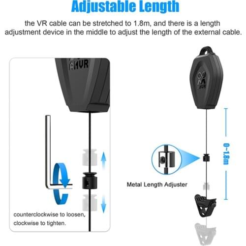 Durable Retractable VR Cables Management System Pull Wire Hook for VR Accessories
