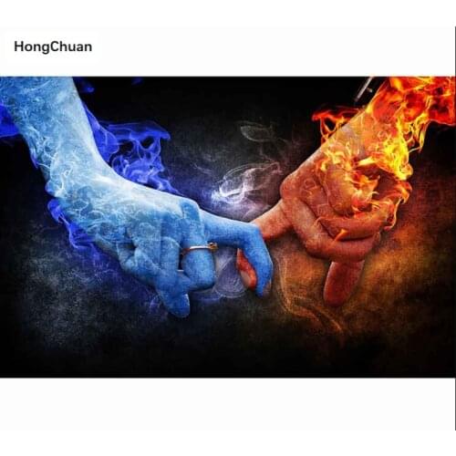 Hand in hand 5D DIY square/round diamond painting gift cross stitch mosaic Christmas diamond embroidery home decoration