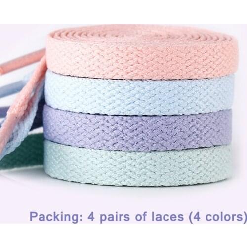 Shoelace flat shoes rope four-color man duck sneakers shoe accessories basketball shoes lace color