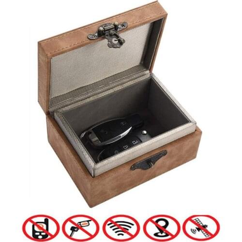 Signal Shielding Box Car Key Phones Fob Protector Faraday Box Radiation-proof Mobile Phone Box Car Key Signal Blocker Box Pouch
