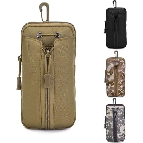 Tactical Molle Water Bottle Holster Military Mobile Phone Pouch Adjustable Kettle Waist Pack Hunting Camping EDC Tool Bag