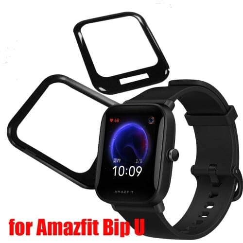 2pcs Screen Protector for Xiaomi Huami Amazfit Bip U Protective Film 3D Curved Full Cover Protector Film for Amazfit Bip U Strap
