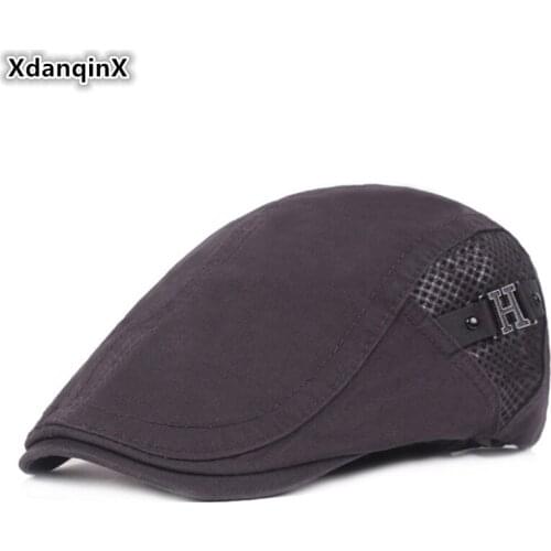 XdanqinX Adjustable Size Womens Hat Cotton Berets For Men Women 2019 New Personality Fashion Mens Hip Hop Caps Snapback Cap