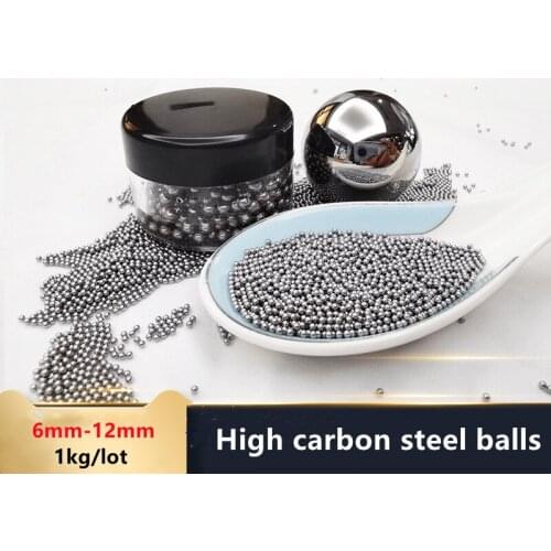 1kg high carbon steel balls Dia 6 6.35 6.5 7 7.5 8 8.5 8.73 9 9.5 10 11 12 mm slingshot ammo hunting steel bearing ball