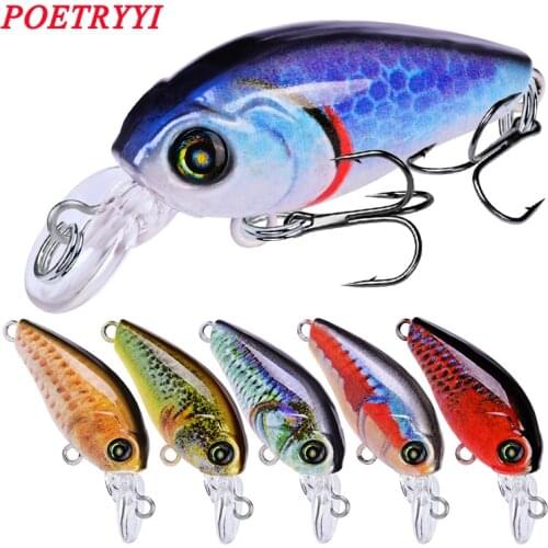 1pcs/lot 47mm 4g Swim Fish Fishing Lure Artificial Hard Crank Bait topwater Wobbler Mini Fishing Crankbait lure fishing tackle