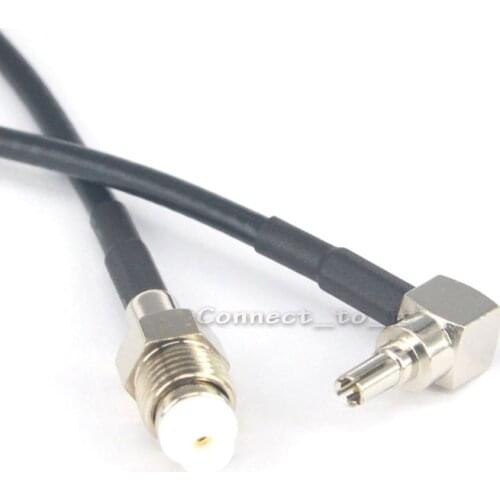 10 Pieces RF Coaxial FME Female to CRC9 Male Rightangle Connector USB Modem Adapter Extension Cable 20CM RG174
