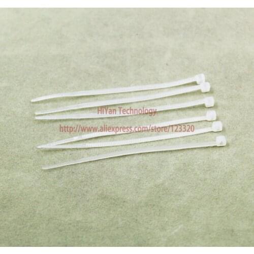 1000pcs/lot 3x80MM White Cable Wire Zip Ties Nylon Cable Tie Self Locking