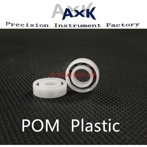 2019 New Arrival Rodamientos Pom Bearing 603 604 605 606 607 608 609 ( 5 Pcs ) Glass Balls Nylon Cage Plastic Ball Bearings