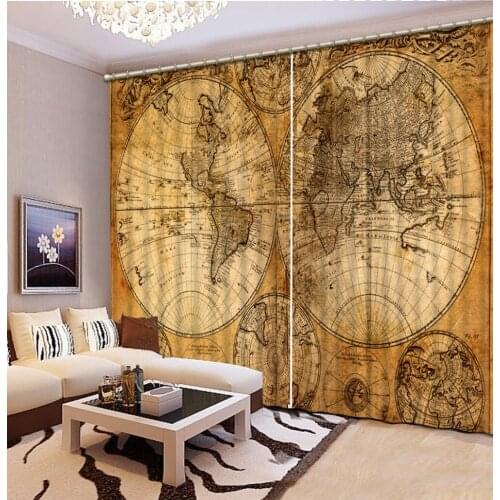 3D Window Curtain Foggy forest Luxury Blackout Living Room office Bedroom Customized size map curtains