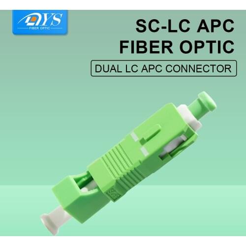 5pcs LC APC-SC APC Fiber Optic Adapter FTTH Singlemode Simplex LC-SC APC Coupler