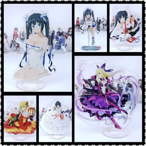 Anime Dungeon ni Deai o Motomeru no wa Machigatte Iru Darouka figure cosplay toy Hestia Aiz acrylic doll 15cm