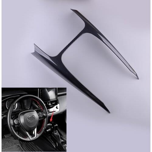 Car Front Console Gear Shift Panel Cover Trim Decoration Carbon Fiber Style ABS Fit for Toyota Corolla 2019 2020 2021