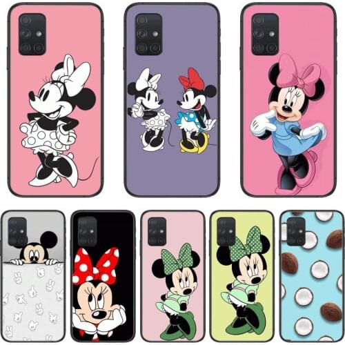 Disney Mickey cartoon Phone Case Hull For Samsung Galaxy A 50 51 20 71 70 40 30 10 E 4G 5G S Black Shell Art Cell Cover
