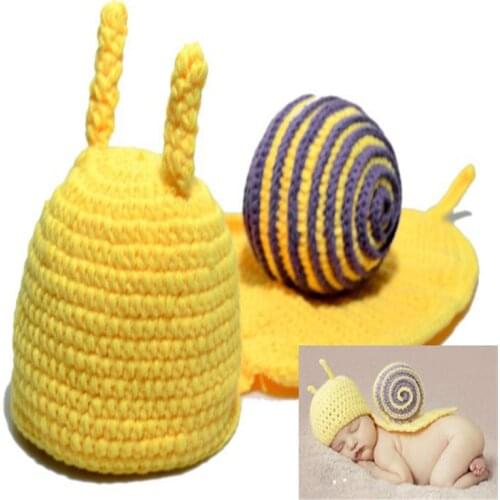 Baby cartoon hat and baby clothes for photo shoot taking, souvenirs newborn photography props accessories by knitting needles