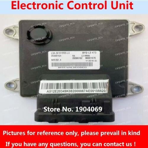 Engine Computer Board B6001070 28306162 28389166 L3A-3610100D-L4 MT22 ECU B6000963 G3A-3610100D-R4 28306162 For BYD Car