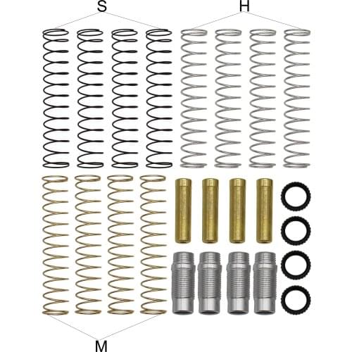 Hot Racing Conversion aluminum Tele Damper kit for AXIAL SCX24 90081 C10 SXTF326R01 SXTF326RX04