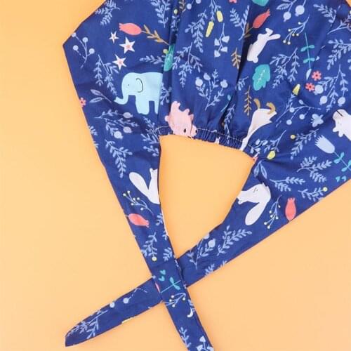 Flamingo Cap Creative Printing Cap Cotton Working Hat Headwrap (Grey)