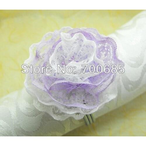 Lace napkin ring for wedding