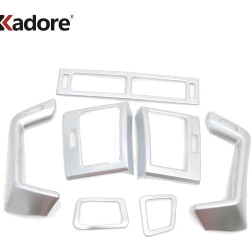 For Toyota Land Cruiser J200 2016-2018 2019 2020 Second facelift ABS Matte Car Air Vent Outlet Cover Trim Interior Accessories