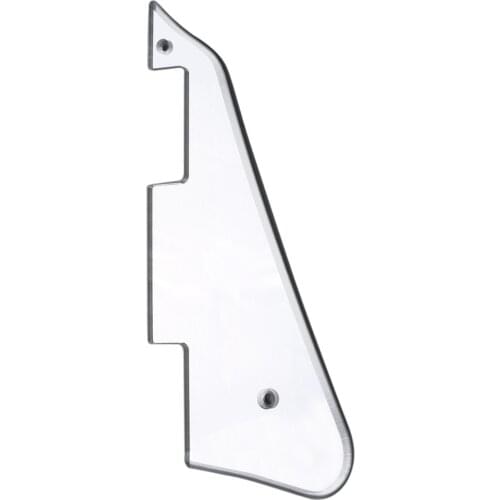 Musiclily Electric Guitar Pickguard for Gibson Les Paul Modern Style, 1Ply Silver Mirror Acrylic