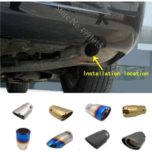 For Chrysler 300C 2004-2018 car stickers cover muffler exterior back end pipe dedicate exhaust tip tail outlet ornament 1pcs