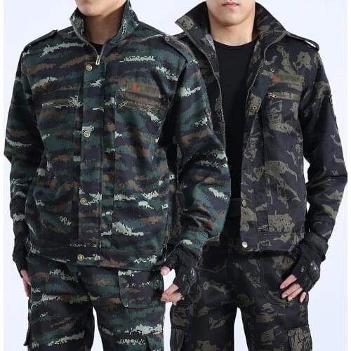 2021 New Spring And Autumn Camouflage Suits Outdoor Sports Overalls Wear-resistant Overalls Labor Insurance Set
