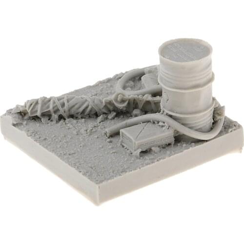 1/35 Resin Model Kit Unpainted Oil Tank for War Game WWII Scenery Building