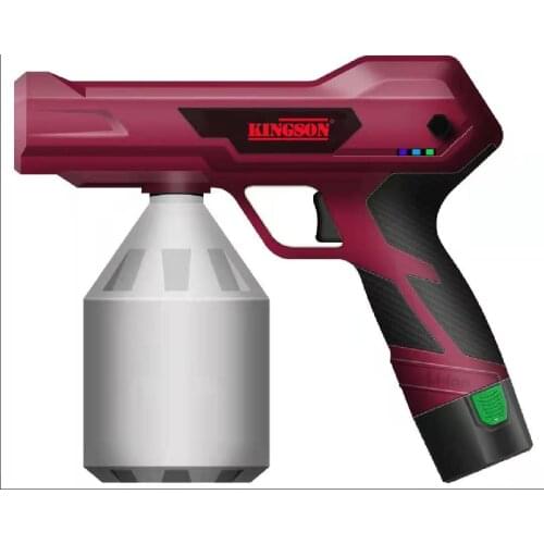 KINGSON 1.8L portable cordless electrostatic fogger machine sterilization disinfection handheld electric mist sprayer