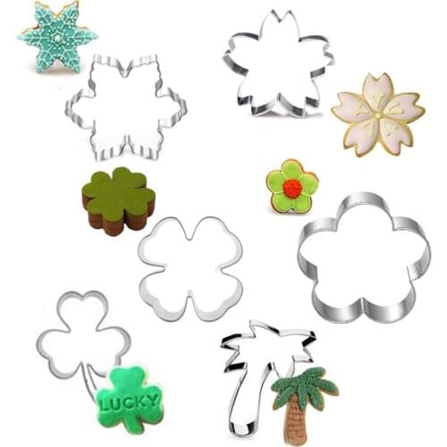 Christmas Snow Cookies Snowflake Cookie Cutters Cooking Tools Decoration Mold Baking Fondant Sugar Craft Molds DIY Cake