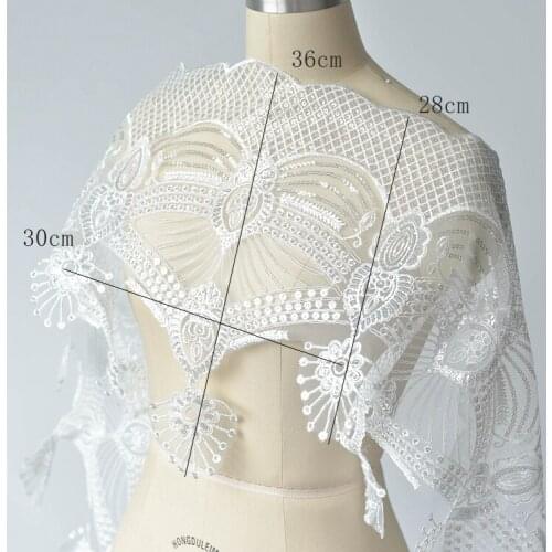 Wide trim scallop lace e Boarder Trim wide lattices trim DIY Veil Trim wedding dress hem 10 Yards
