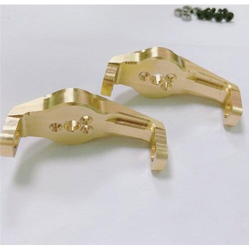 Heavy Duty Brass Front Steering Carrier C Seat Blocks for 1/10 Traxxas TRX4 Defender RC Car Accessories