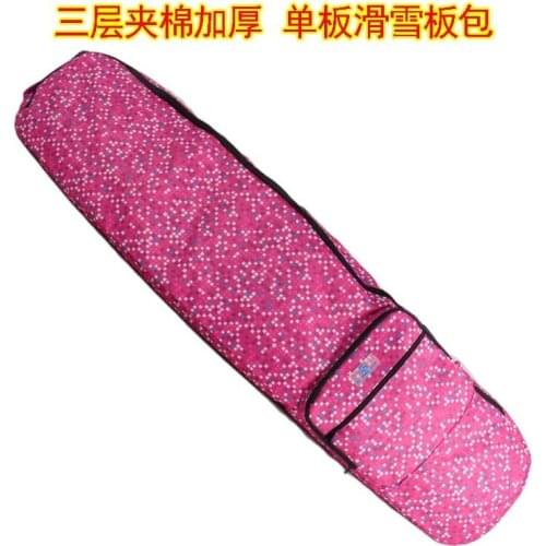 Korean-Style Three-Layer Padded Tug Ski Snowboard Bag shuang ban bao Ski Bag with Wheels Ski Bag