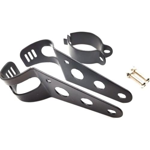 Universal 36 - 48mm Motorcycle Headlight Mount Brackets Fork Ear Headlamp Holder Adjust