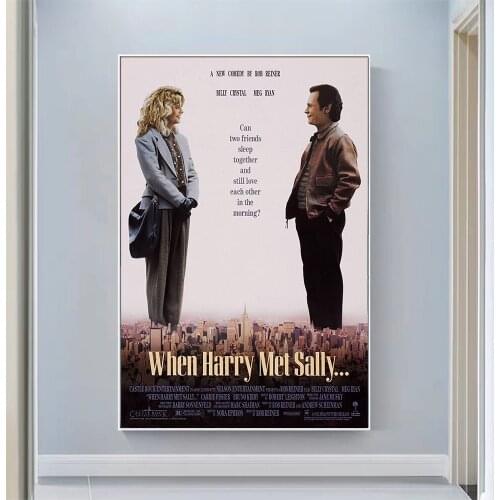V2003 When Harry Met Sally... Vintage Classic Movie Wall Silk Cloth HD Poster Art Home Decoration Gift