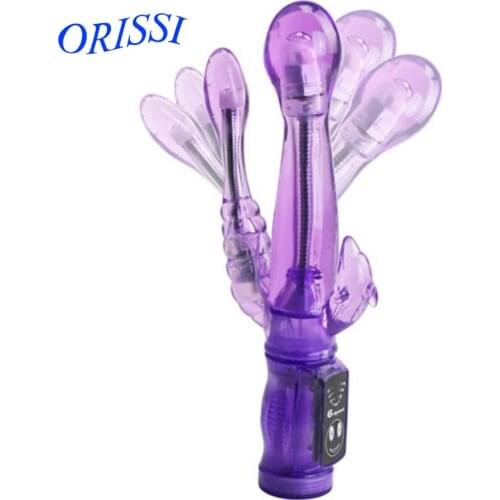 ORISSI 6 Speed Vibration Rabbit Vibrator, Double Vibe Waterproof G Spot Vibrators, Very Soft Materials Sex Toys, Sex Products