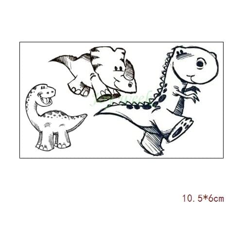 Waterproof Temporary Tattoo Sticker cute dinosaur tattoo children tatto stickers flash tatoo fake tattoos for kids child girl