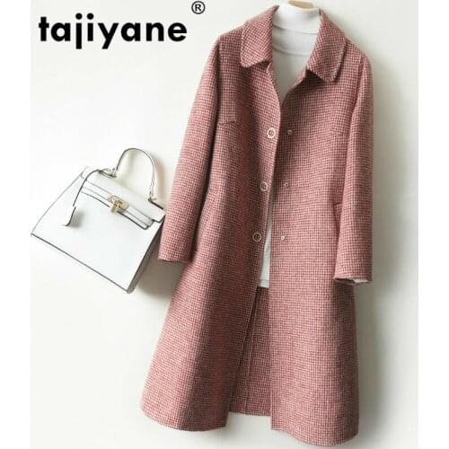 100% Casual Korean Long Wool Coat Elegant Spring Autumn Women Clothes 2021 Female Woolen Coats Outerwear Abrigo Mujer ZT2471