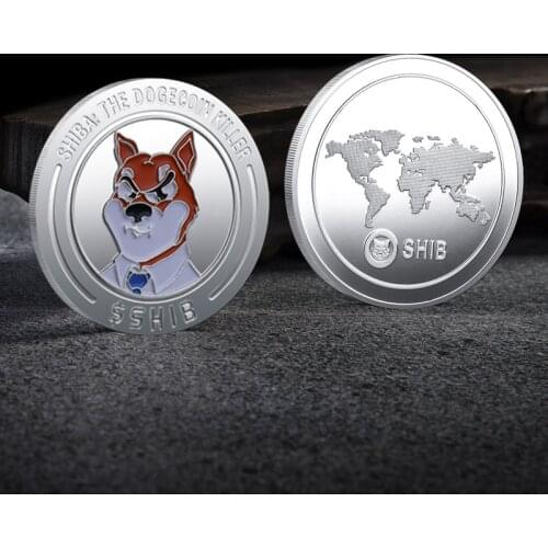 Gold/Silver Bitcoin Plated Ethereum Ripple Color Dogecoin TRX Coin Cardano Binance Commemorative Currency Souvenir Coins Crafts
