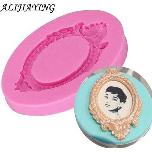 1Pcs Frame Silicone Mold for Fondant, Chocolate, Crafts Sugarcraft Cake Decorating Fondant mold D0217